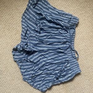 american eagle summer striped shorts